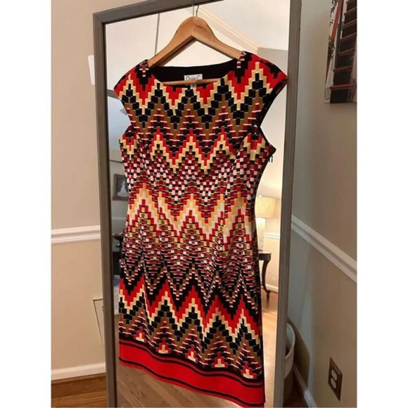 Maggy L Petite 10 Sheath Dress Multicolor - Picture 2 of 5